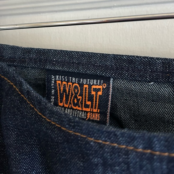90's W&LT Wild And Lethal Trash Walter Van Beirendonck Denim Jean Skirt Size XS - Picture 4 of 5